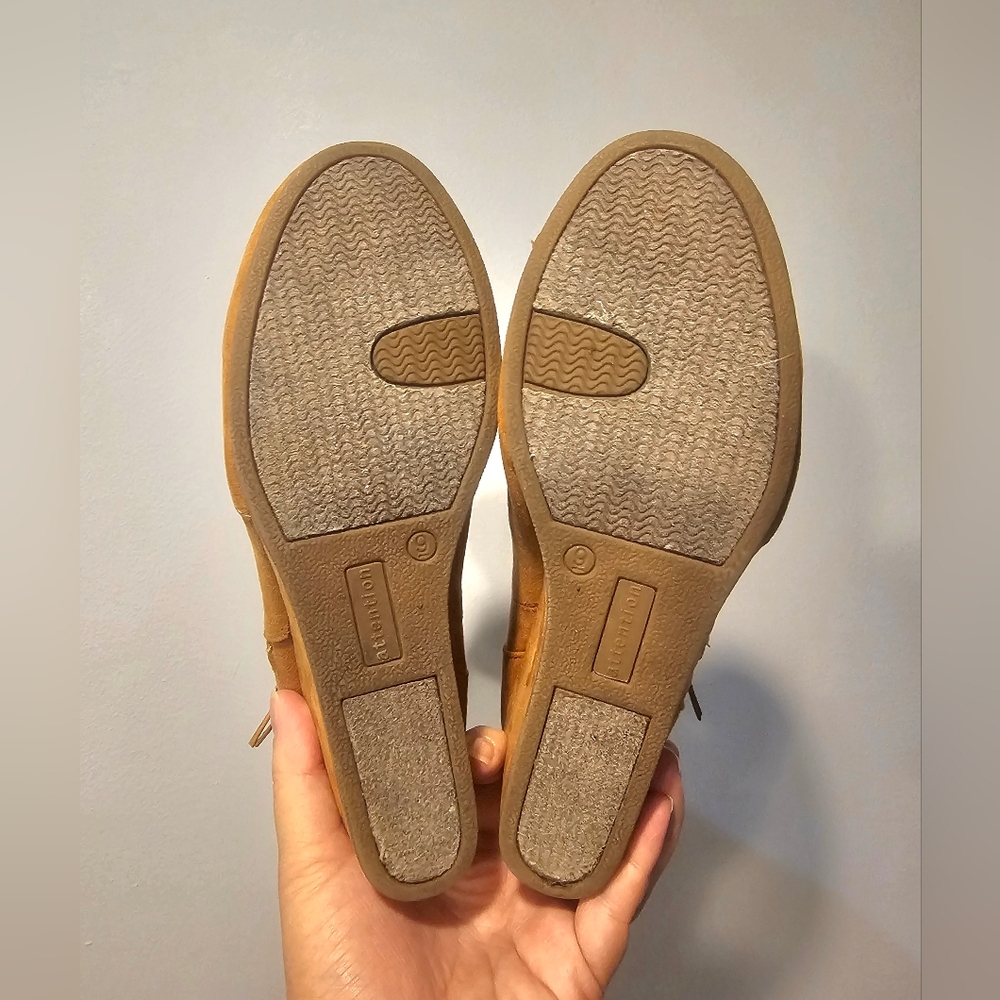 Wedge Heel Bootie Boots Suede - Picture 8 of 9